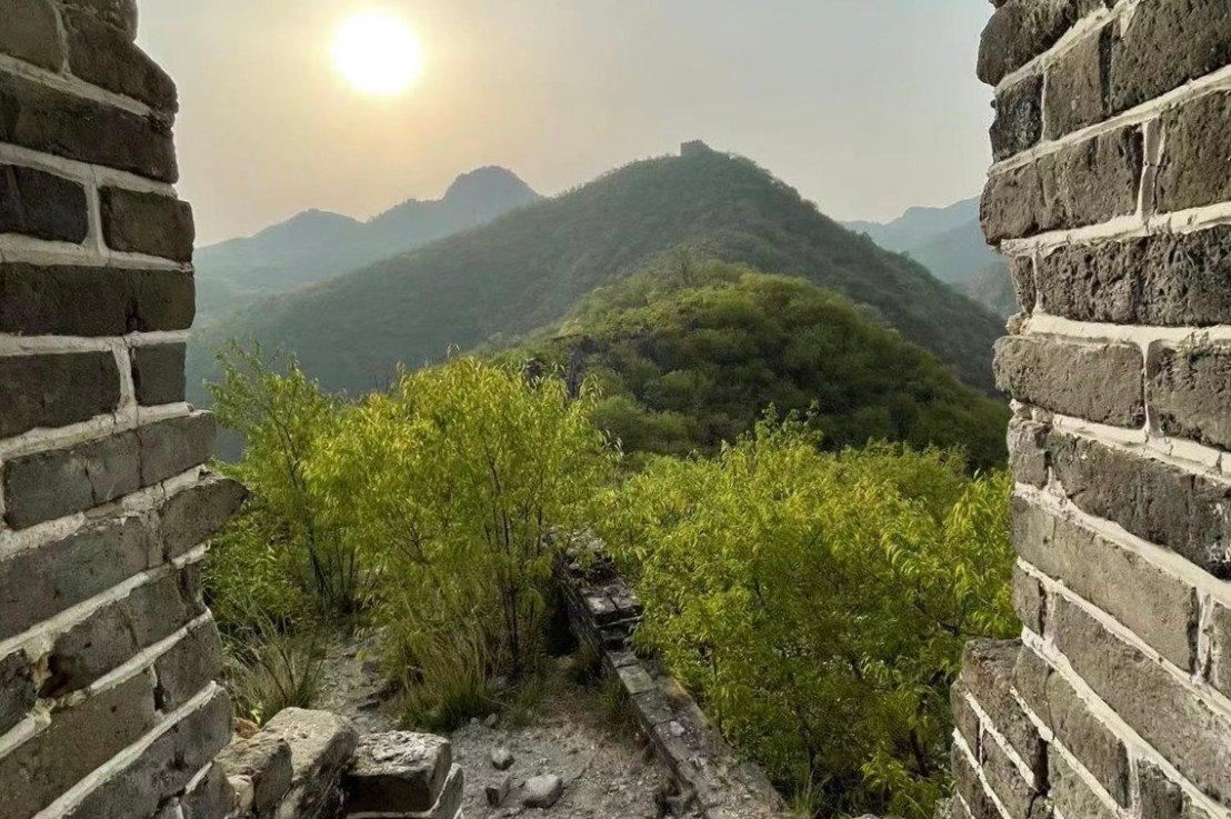 Sunset on the Great Wall&nbsp;(长城)￼